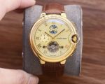 Ballon Bleu de Cartier 41*12mm Mingzhu Automatic Movement Black/Gold/White Face Watch
